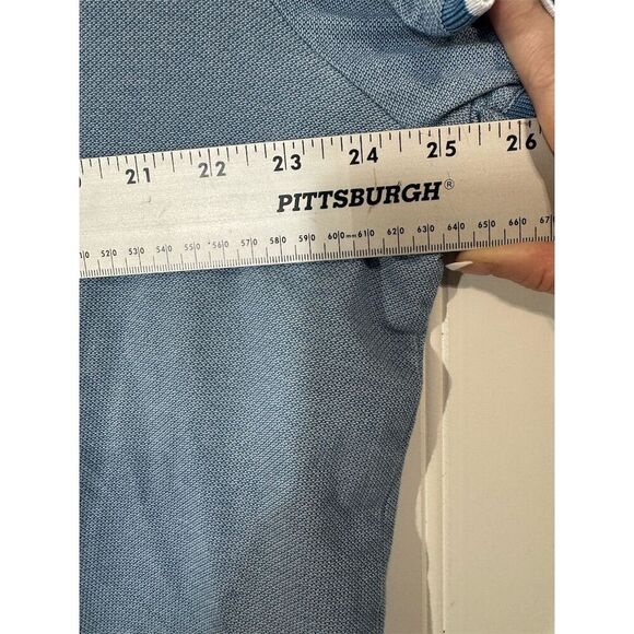 FLX Blue Polo Shirt XXL Urban Commuter Piped Collar Golf Core Dad Preppy Career - Picture 3 of 8